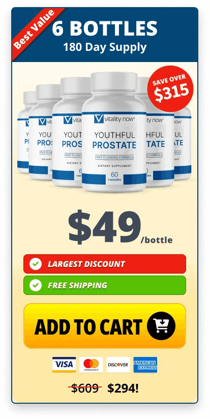 Youthful Prostate 6 Bottle
